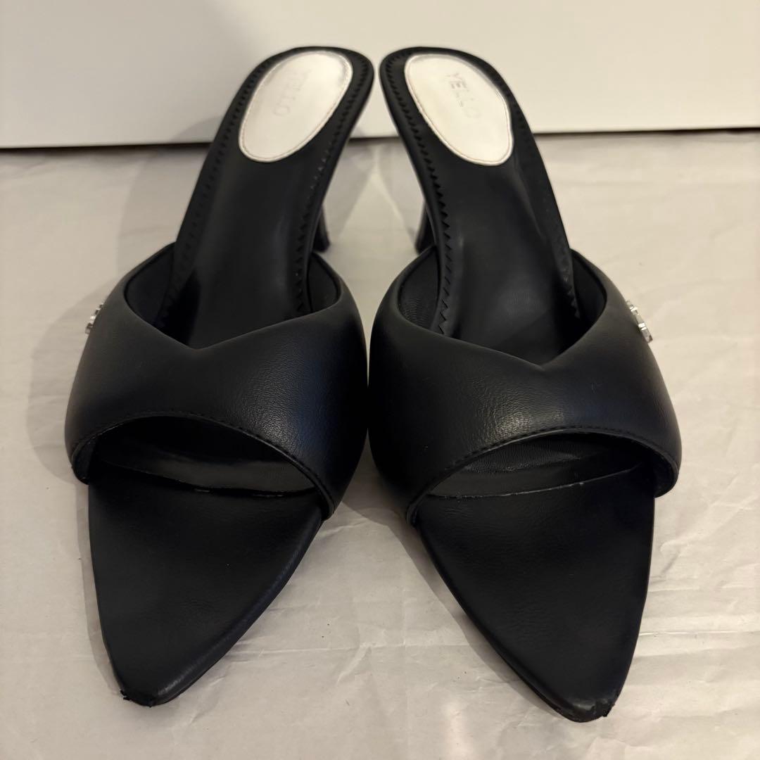 YELLO イエロ　ONYX SANDALS ブラック ミュール