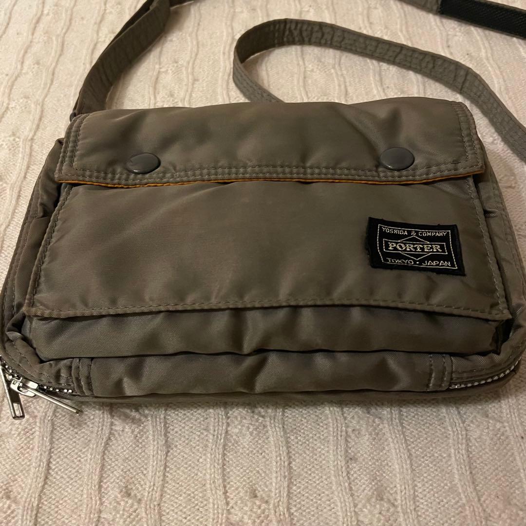 PORTER ポーター タンカー ショルダーバッグ グレー ショルダーウォレット