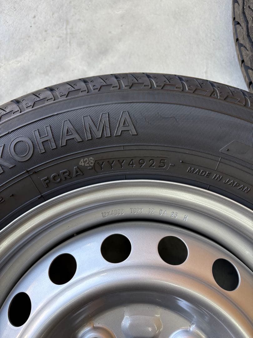YOKOHAMA 145/80R12 タイヤホイール4本セット