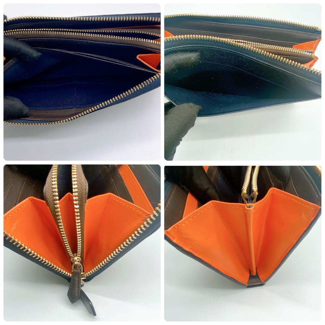 オポッサム 様　Paul Smith ポールスミス 長財布 ネイビー 牛革