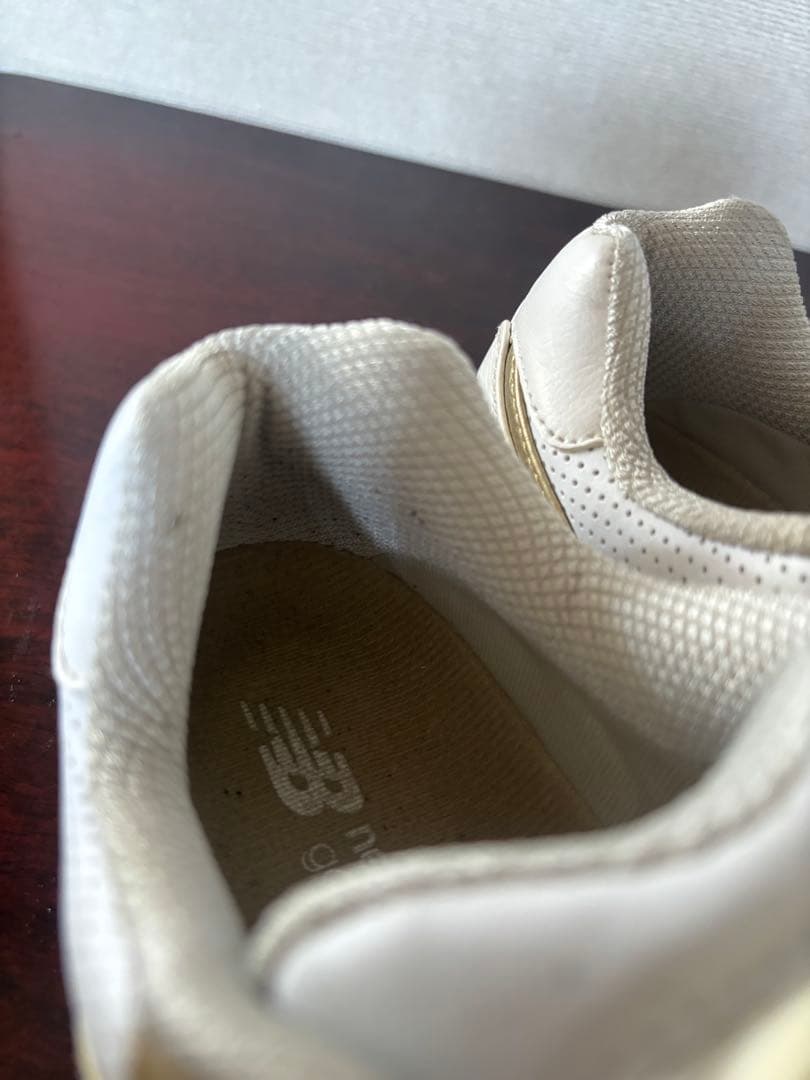 New Balance 574 ホワイト/ゴールド23センチ