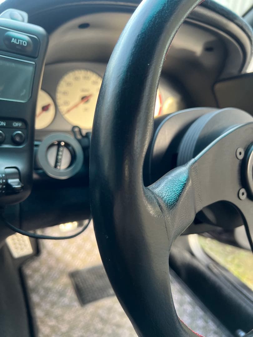 momo corse モモ コルセ 程度良好 モモステ３５パイ 本革ステアリング