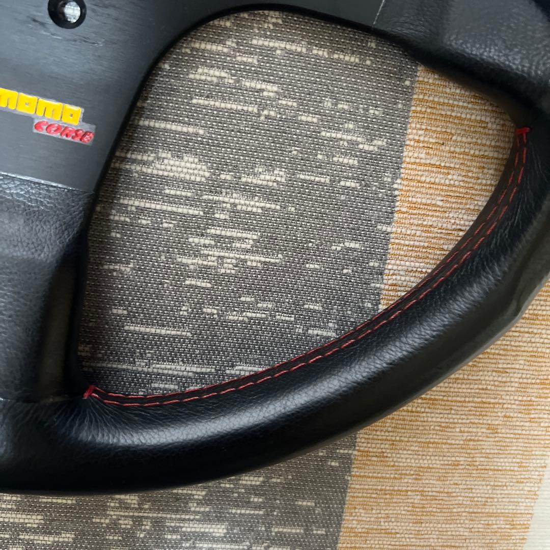 momo corse モモ コルセ 程度良好 モモステ３５パイ 本革ステアリング