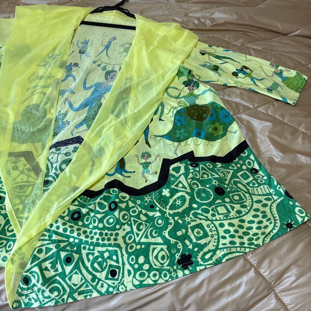 【美品】✨トクコプルミエヴォル✨ウルグアイカーニバル羽織物❤️DEPARR❣️