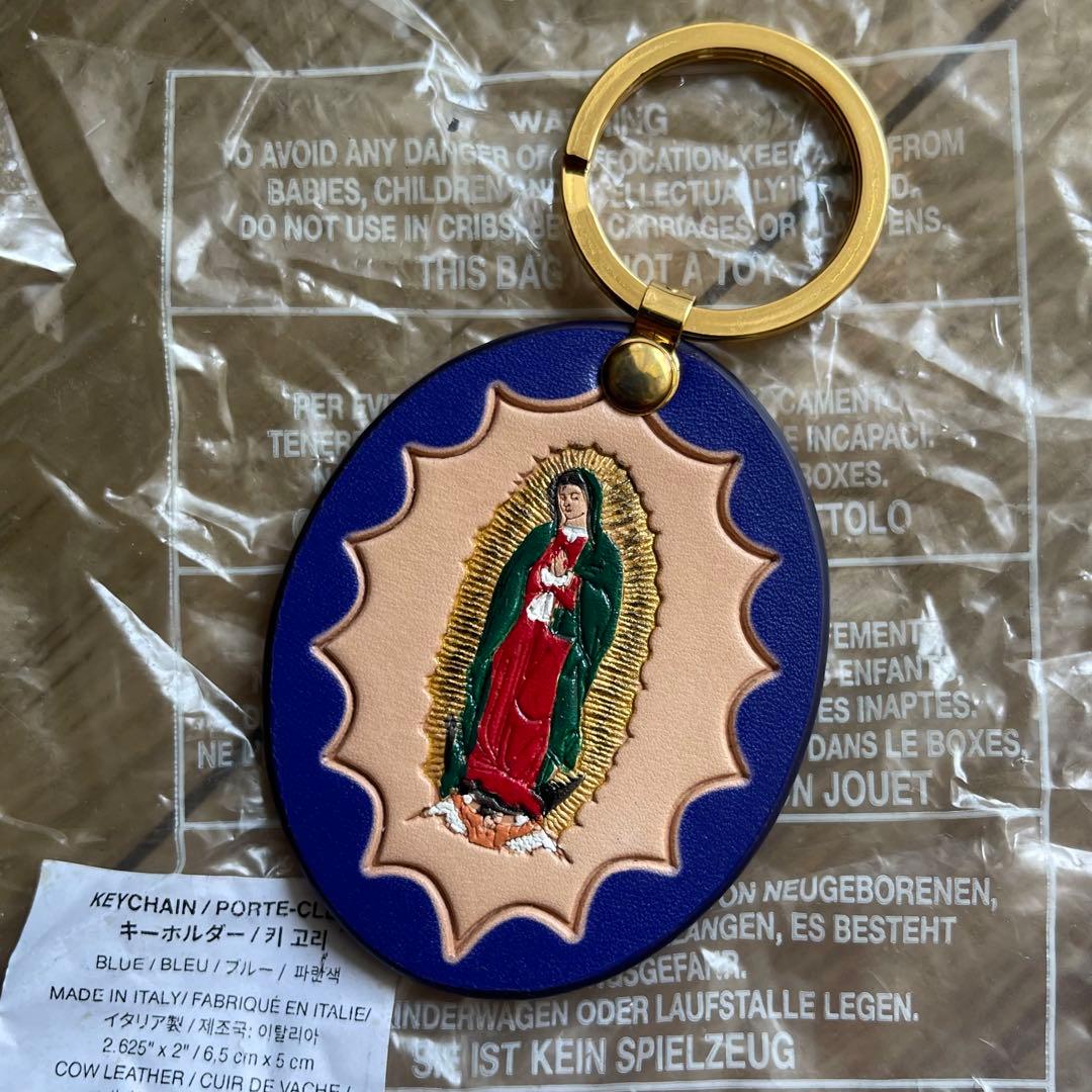 レア　Supreme Guadalupe Leather Keychain