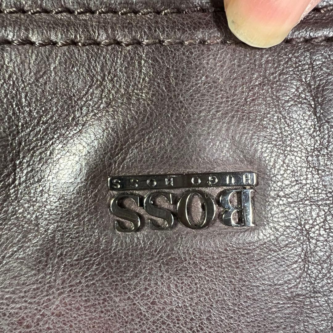 HUGO BOSS ヒューゴボス オールレザー メッセンジャーバッグ ショルダー