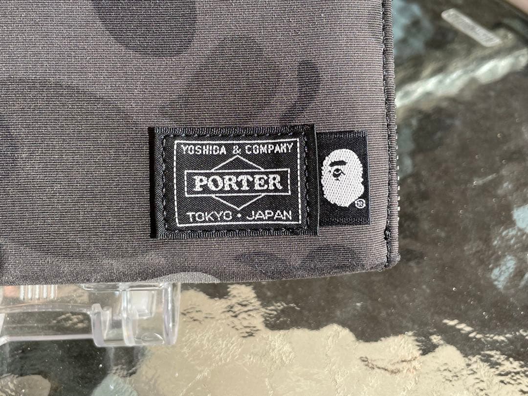 限定完売品　極美品）A BATHING APE×PORTER/カモフラ柄　長財布