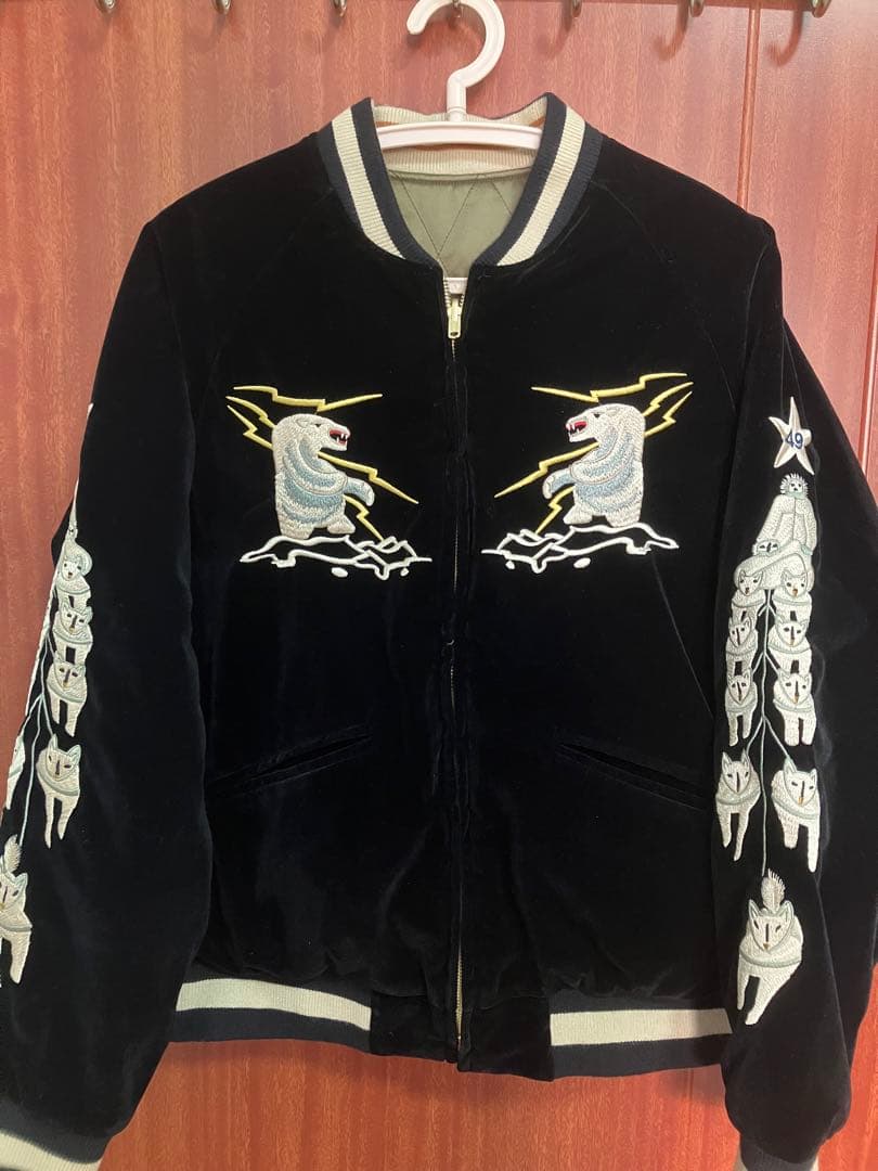 50'sライク別珍 スーベニアジャケット リバーシブル 中綿