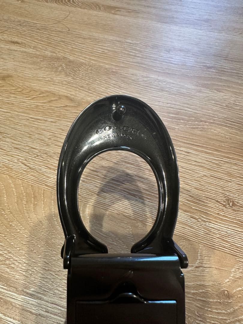 COACH メンズベルト 本革 ブラック