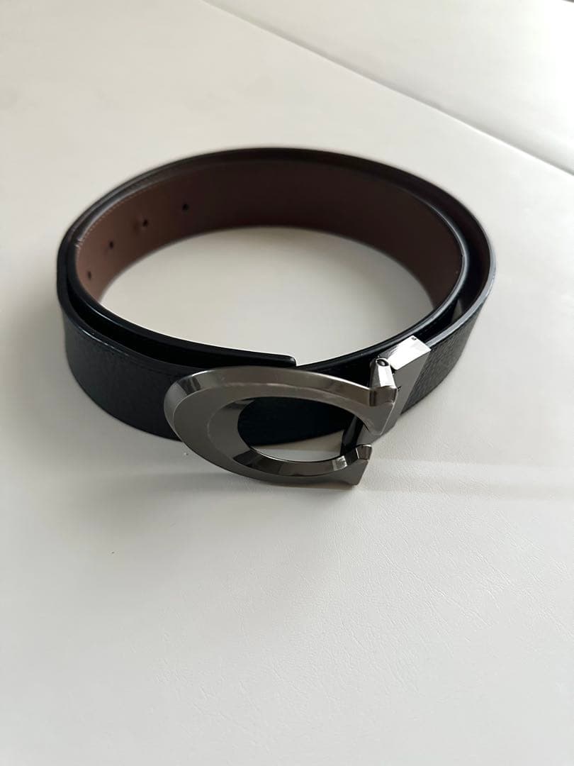 COACH メンズベルト 本革 ブラック