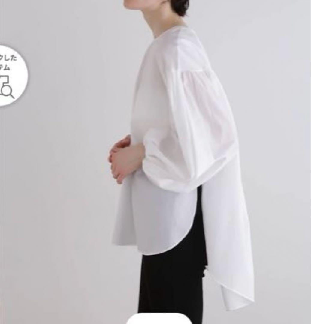 LE PHIL ルフィル 2024SS クールドット ブロード ブラウス 白 F