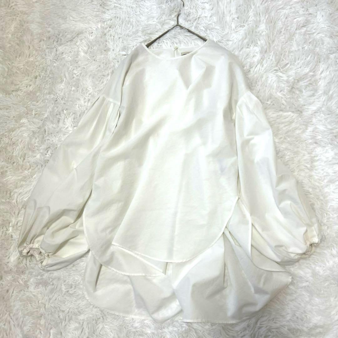 LE PHIL ルフィル 2024SS クールドット ブロード ブラウス 白 F