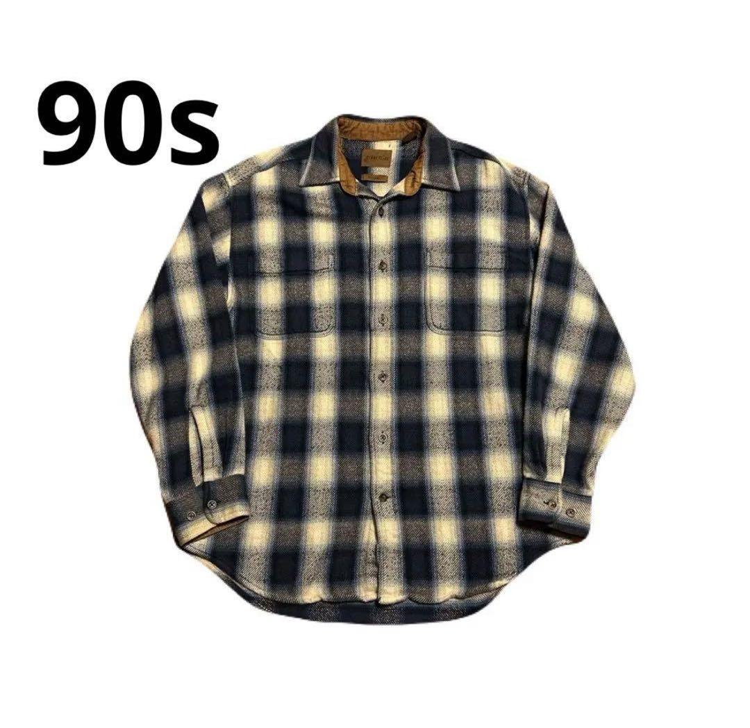 90s セントジョンズベイ オンブレ ヘビネル シャドー チェックシャツ