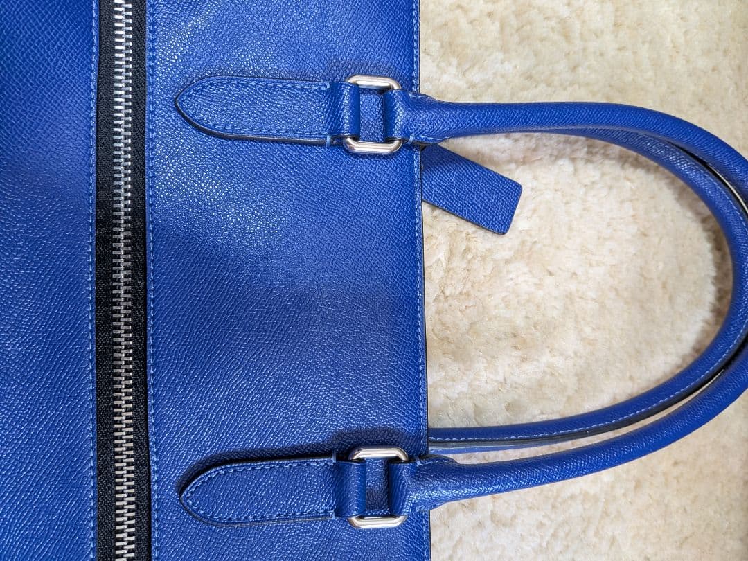 美品☆COACHコーチ ベケット ビジネス トートバッグ スポーツブルー