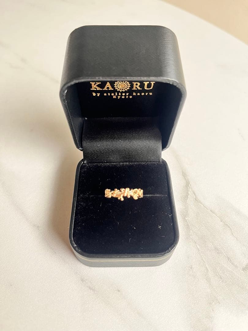 kaoruボタニカルリング9号ピンクゴールドk10