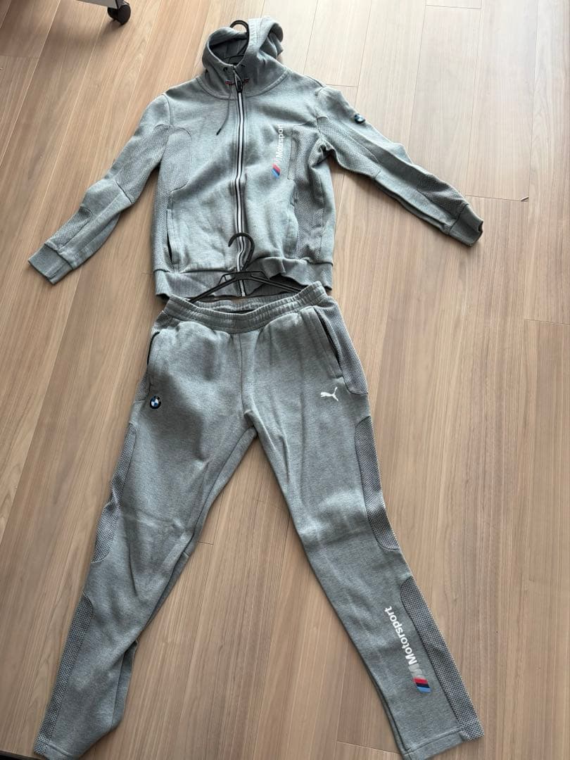 【PUMA × 】Mモータースポーツ スウェット 上下セット　L グレー