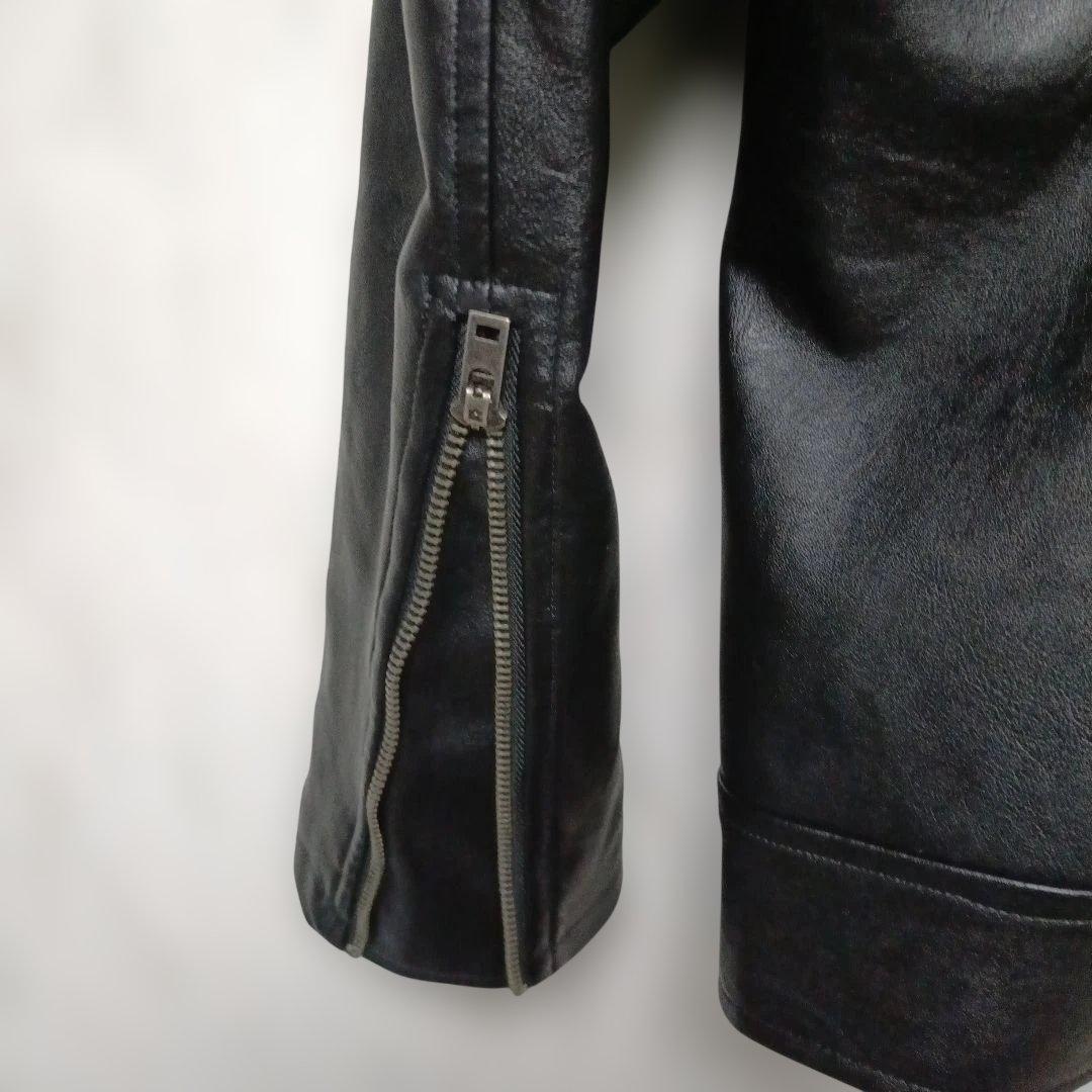 極美品 Norton ノートン ライダースジャケット 刺繍 ワッペン バイク L