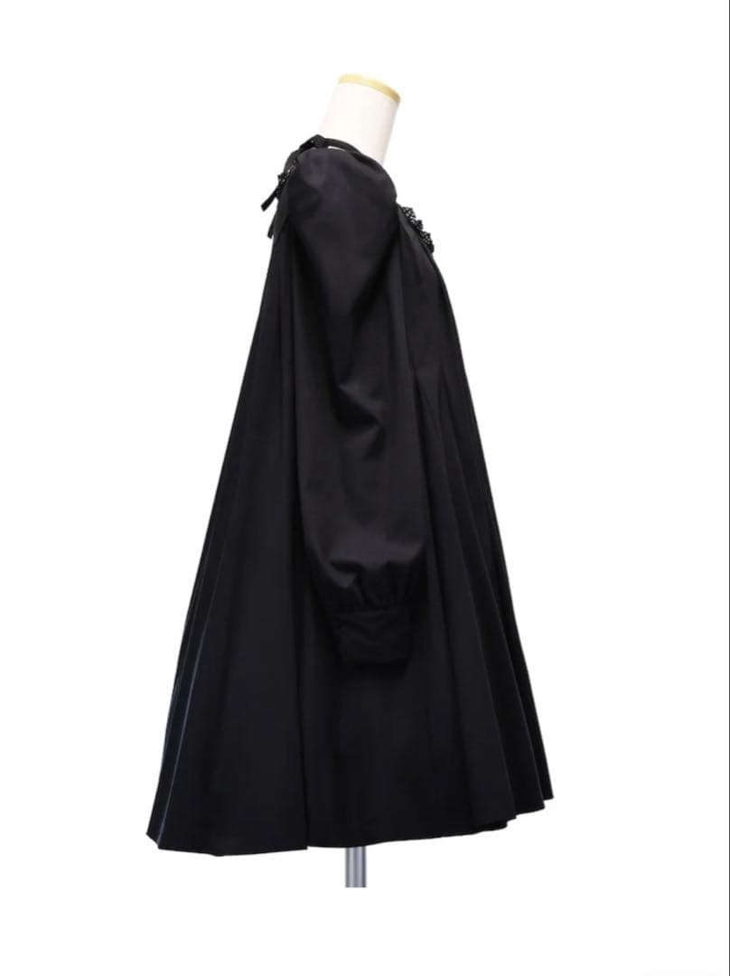 sheglit クロスリボンフレアワンピース　アトリエボズ　ブラック