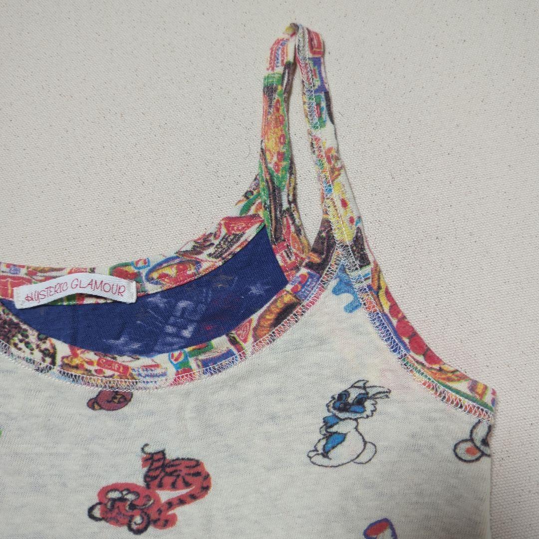 【初期タグ♡人気デザイン】ヒステリックグラマー　ヒスロゴ総柄キャミソール