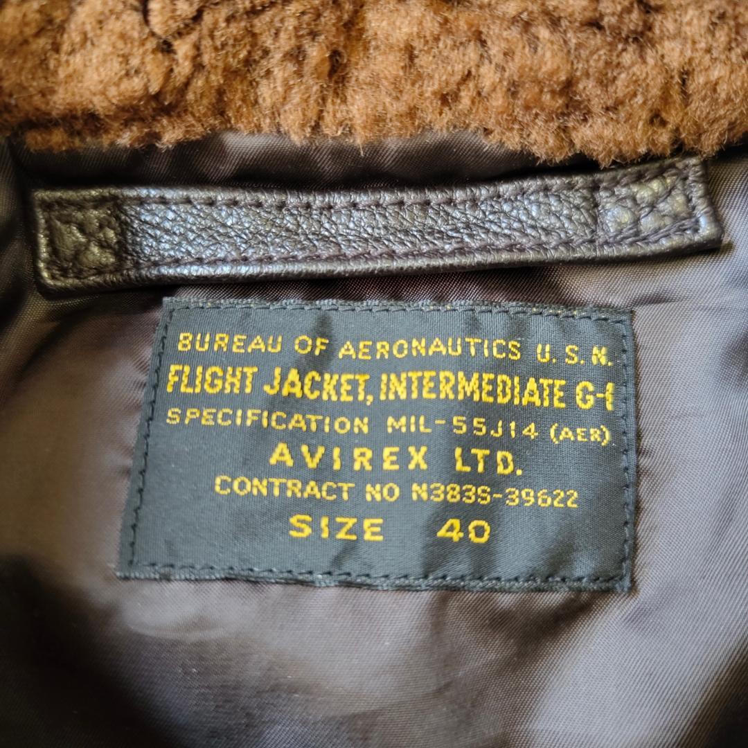 AVIREX G-1 フライトジャケット トップガンモデル TOP GUN 40