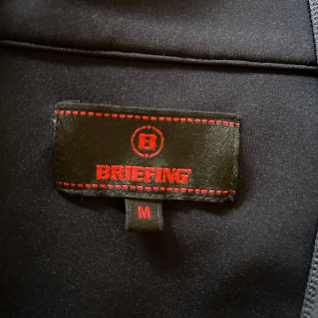 美品　BRIEFING ハーフジップジャケット　黒