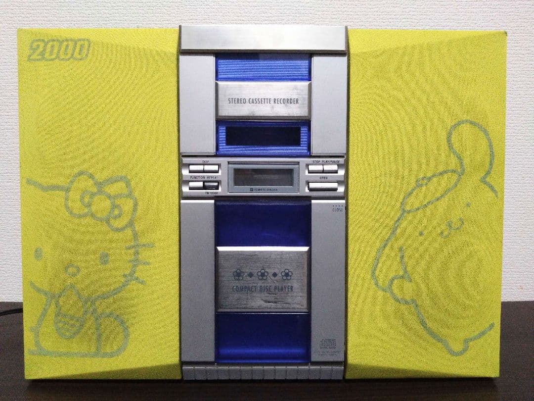 【希少】99年製 フラットCDコンポ ハローキティ ポムポムプリン サンリオ