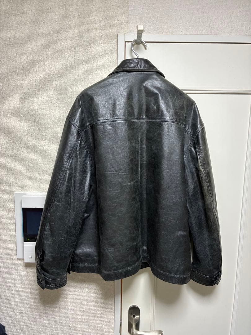 メゾンスペシャル バッファロー レザー プライム オーバー シングル ライダース