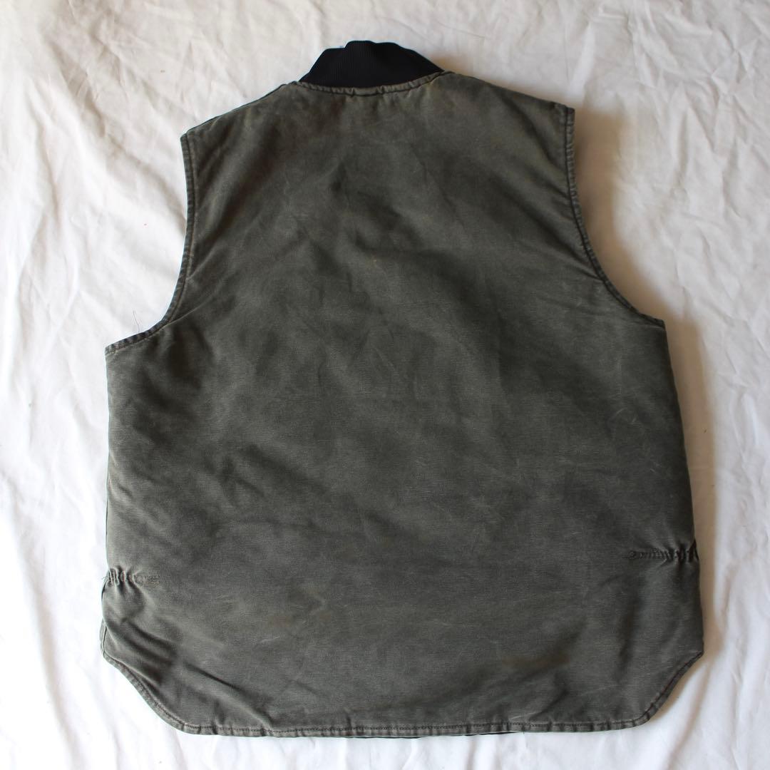 usa製 雰囲気系 Carhartt ダックベスト MOS モスグリーン XL