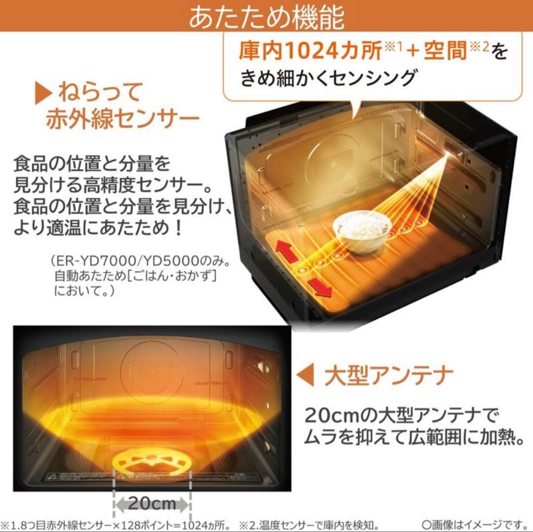 東芝 オーブンレンジ 石窯ドーム 過熱水蒸気オーブンレンジ ER-YD5000