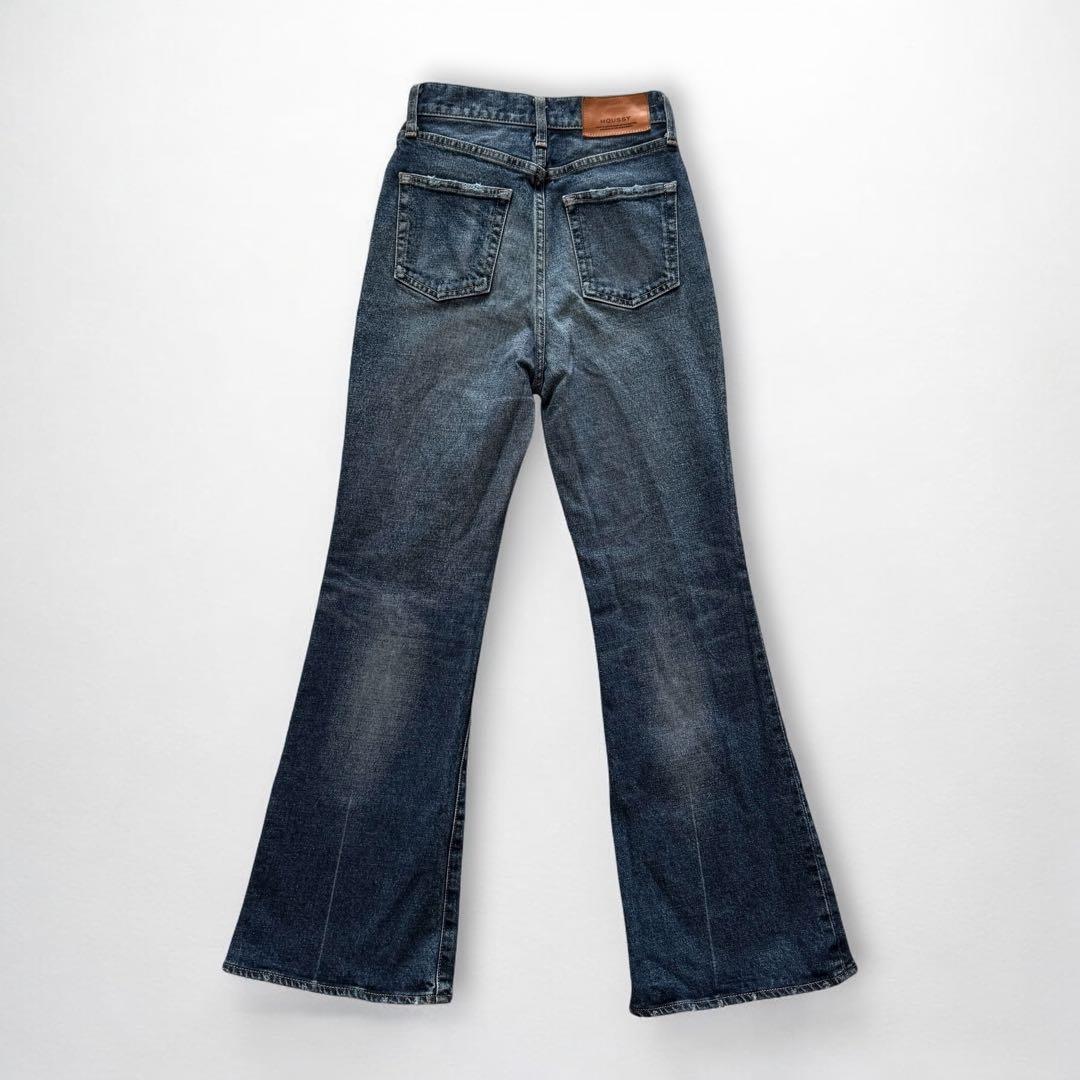 1584◆MOUSSY マウジーMVS D/BLU フレアデニム 24