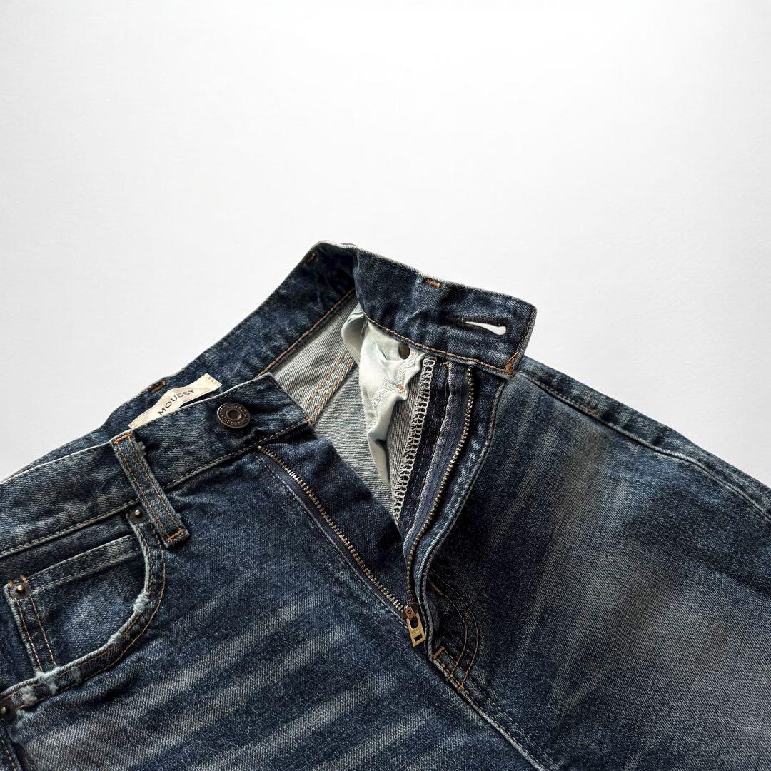 1584◆MOUSSY マウジーMVS D/BLU フレアデニム 24