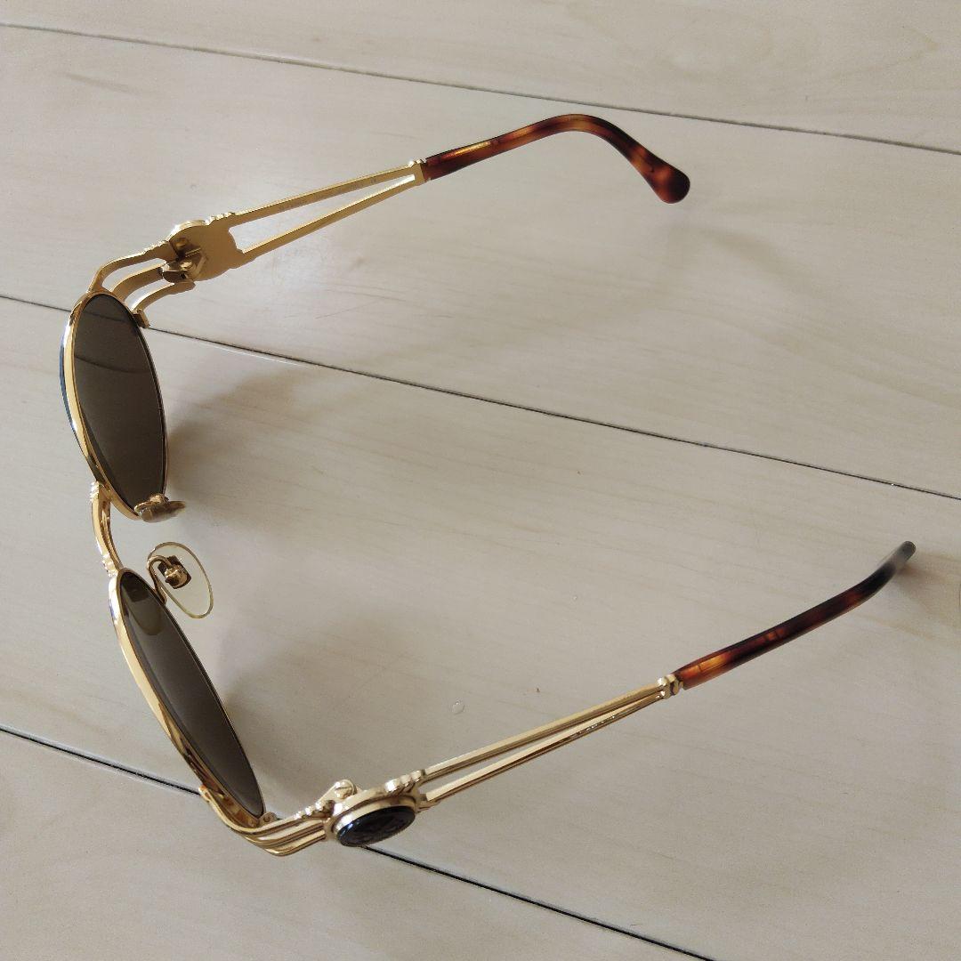 【美品】FENDI フェンディ ゴールドフレーム ブラウンレンズ サングラス