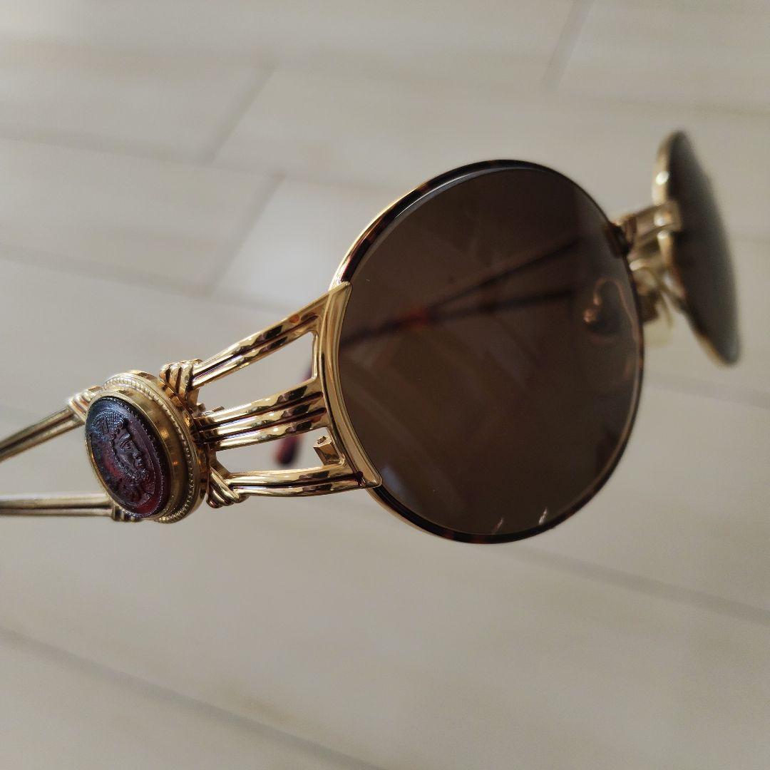 【美品】FENDI フェンディ ゴールドフレーム ブラウンレンズ サングラス