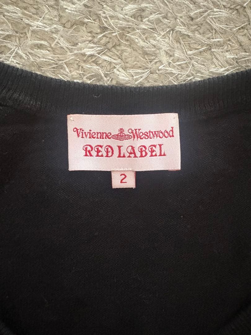 ヴィヴィアンウエストウッド レッドレーベル リネン カーディガン オーブ　刺繍