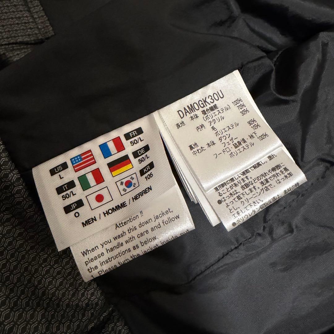 近年美品XLサイズ　デサントオルテライン　マウンテニア　ダウンジャケット　黒