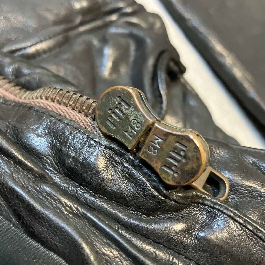 【希少】SANTACROCE バッファローレザー レザージャケット Sサイズ