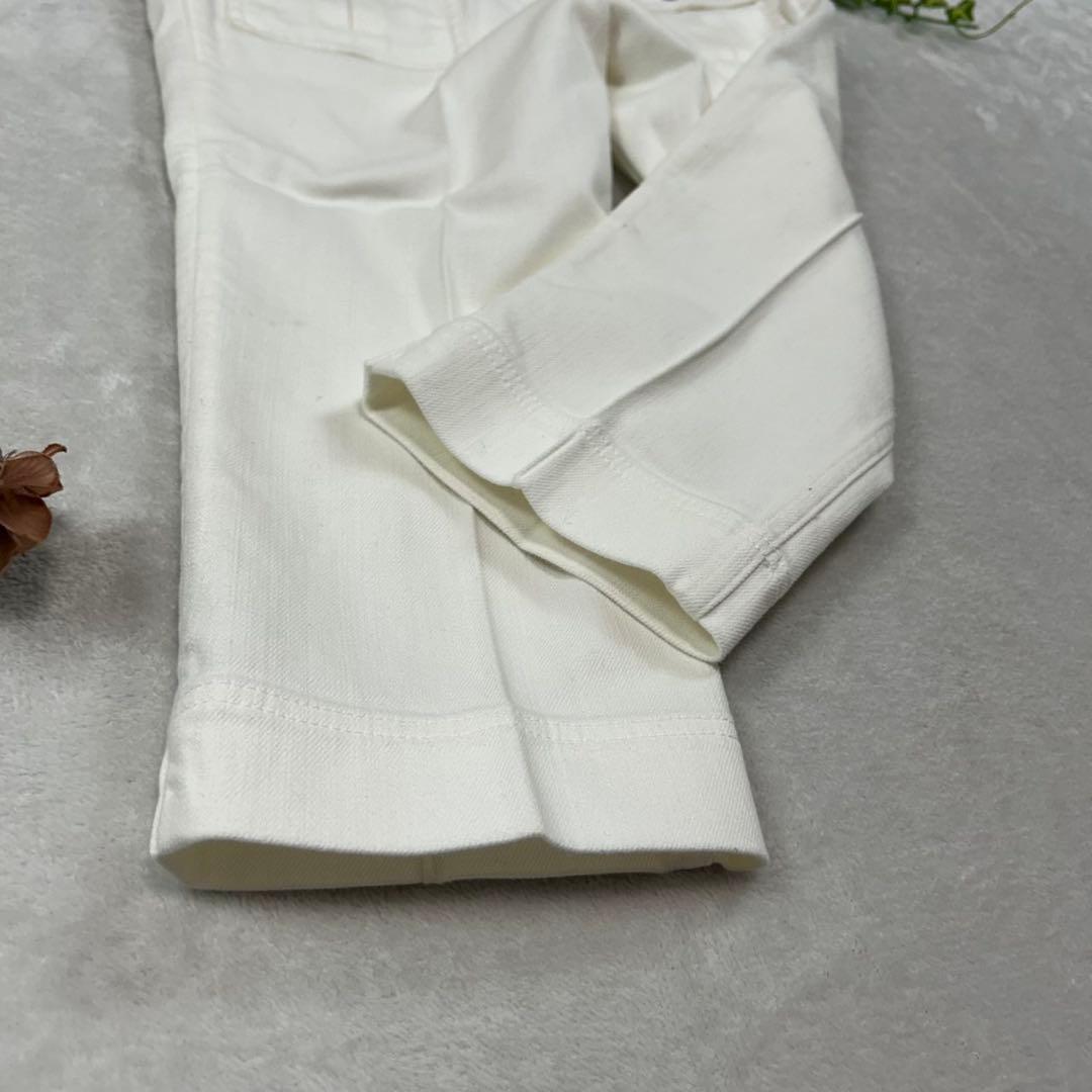 J51 新品未使用 M ルイヴィトン デニムパンツ ホワイト レディース