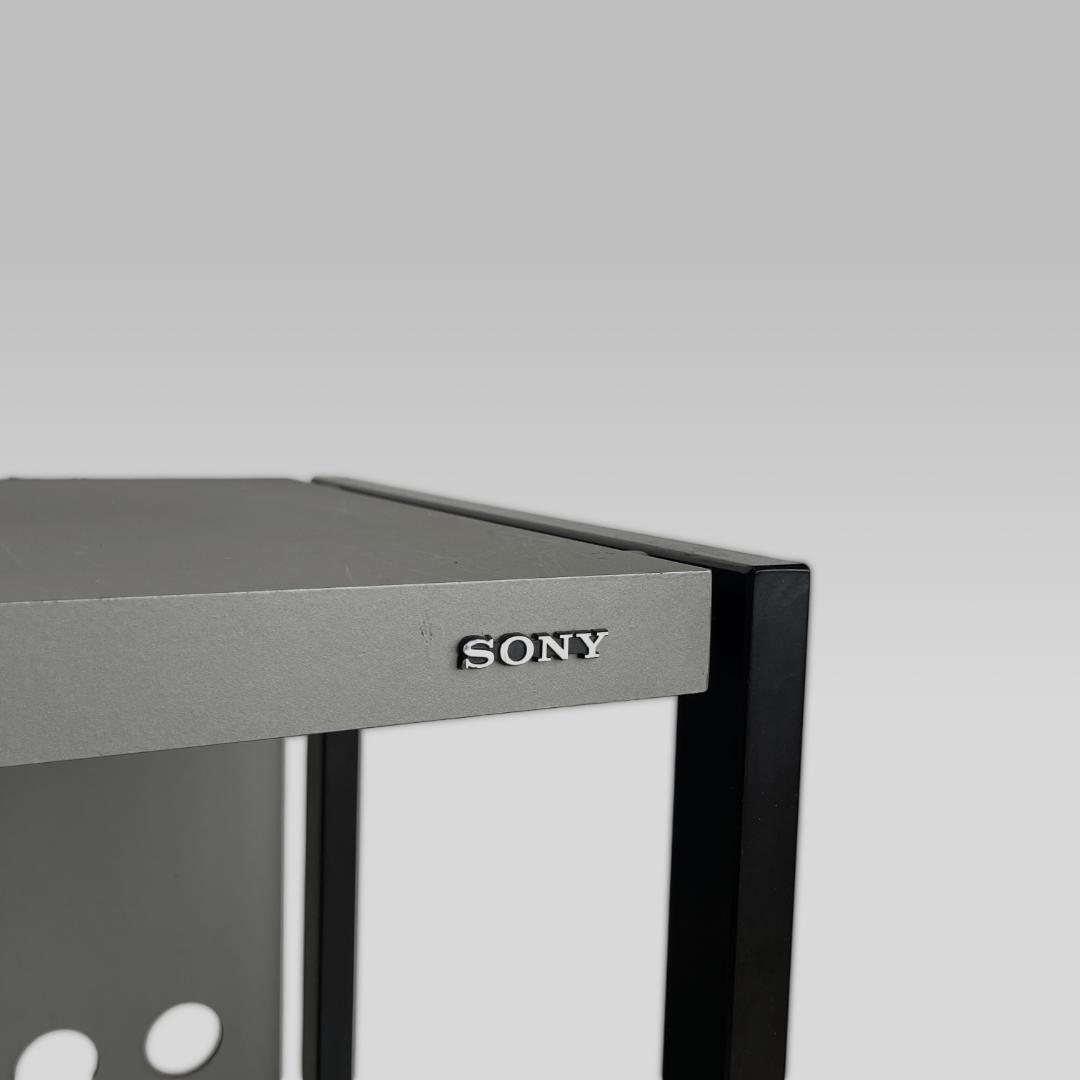 80~90s【SONY】ヴィンテージ 工業デザイン AVワゴン ラック 棚
