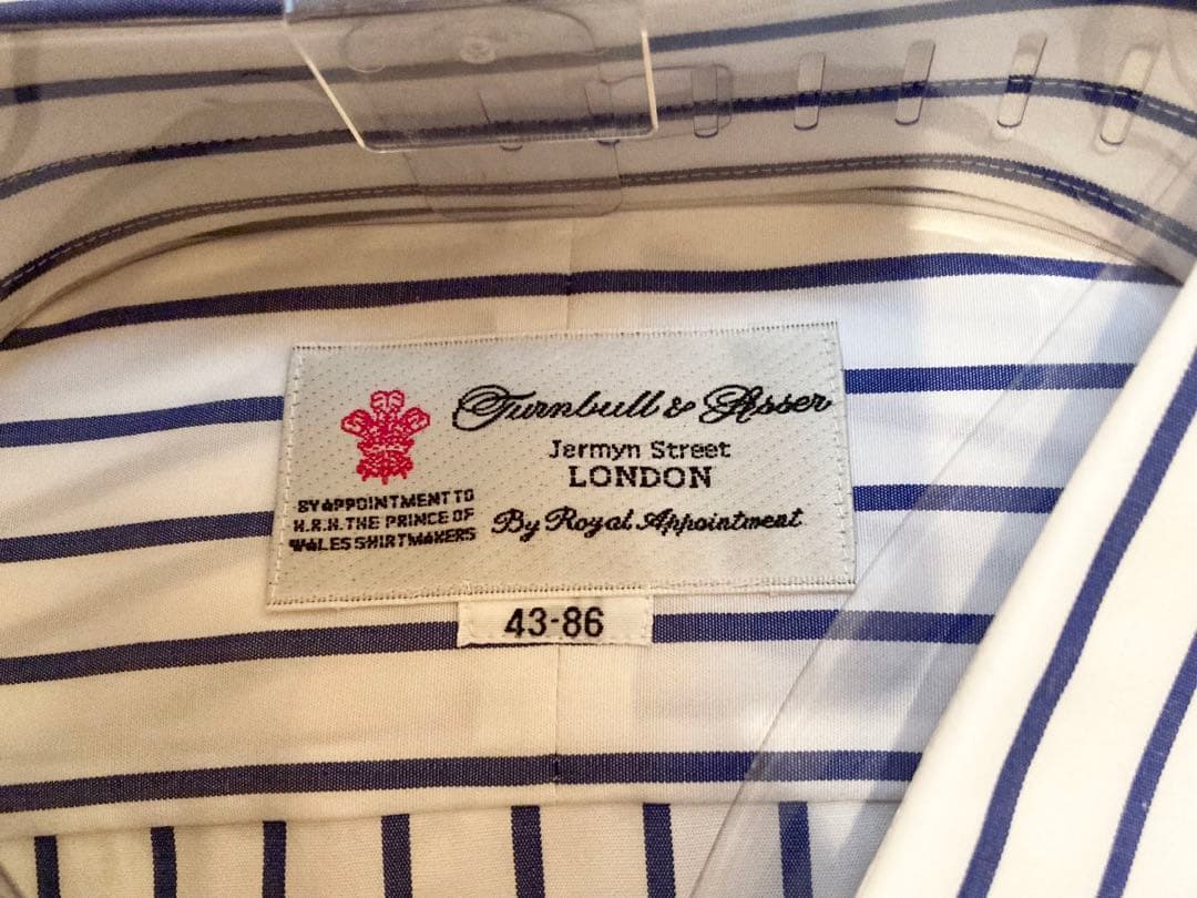 新品 Turnbull＆Asser シャツＸＬ