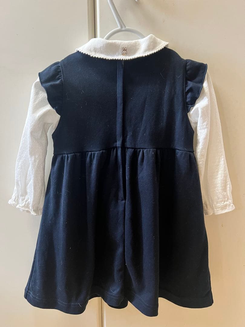 familiar ネイビーワンピース ブラウス セット販売