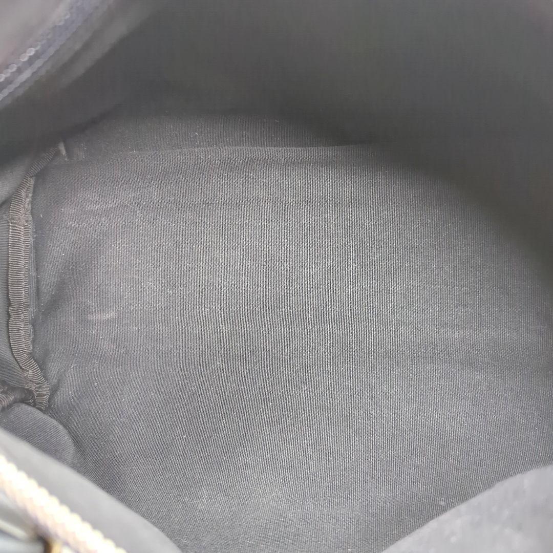 極美品✨イルビゾンテ ミニボストン オールレザー 黒 ロゴ型押し 2way