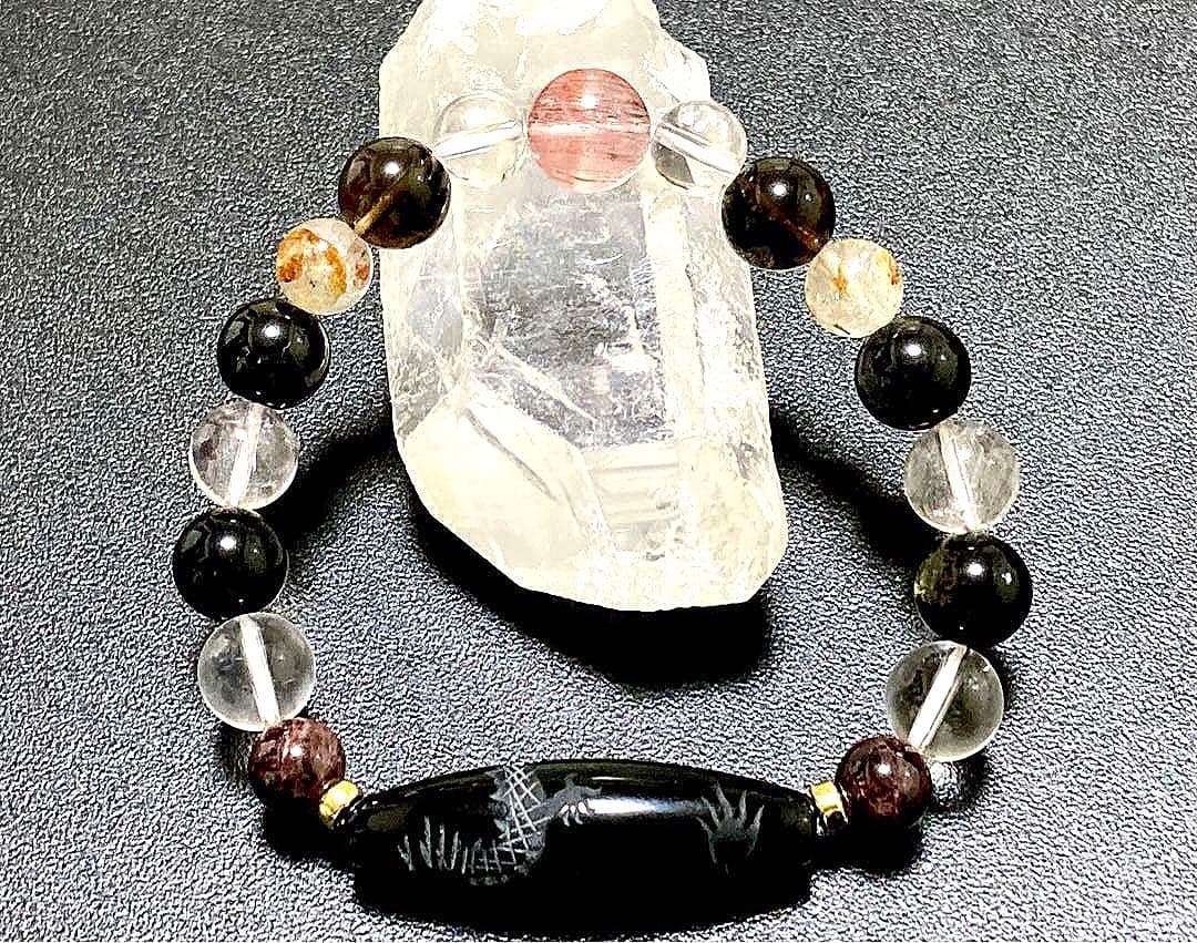 koko　天地幻の希少石と選定皇帝黒龍幻神天珠の神ブレス　〜天照龍神5〜