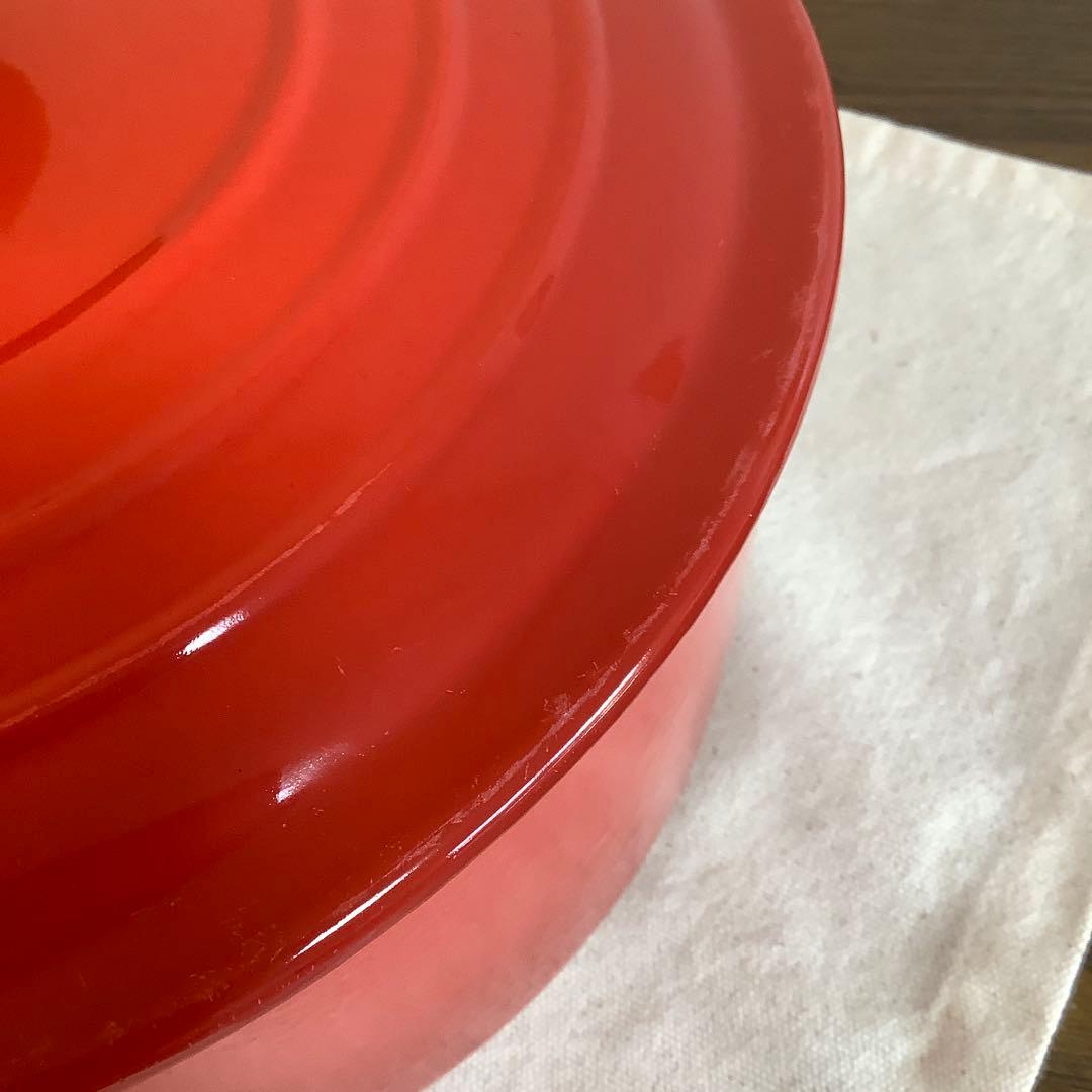 【美品】ルクルーゼ　ココットロンド　24cm