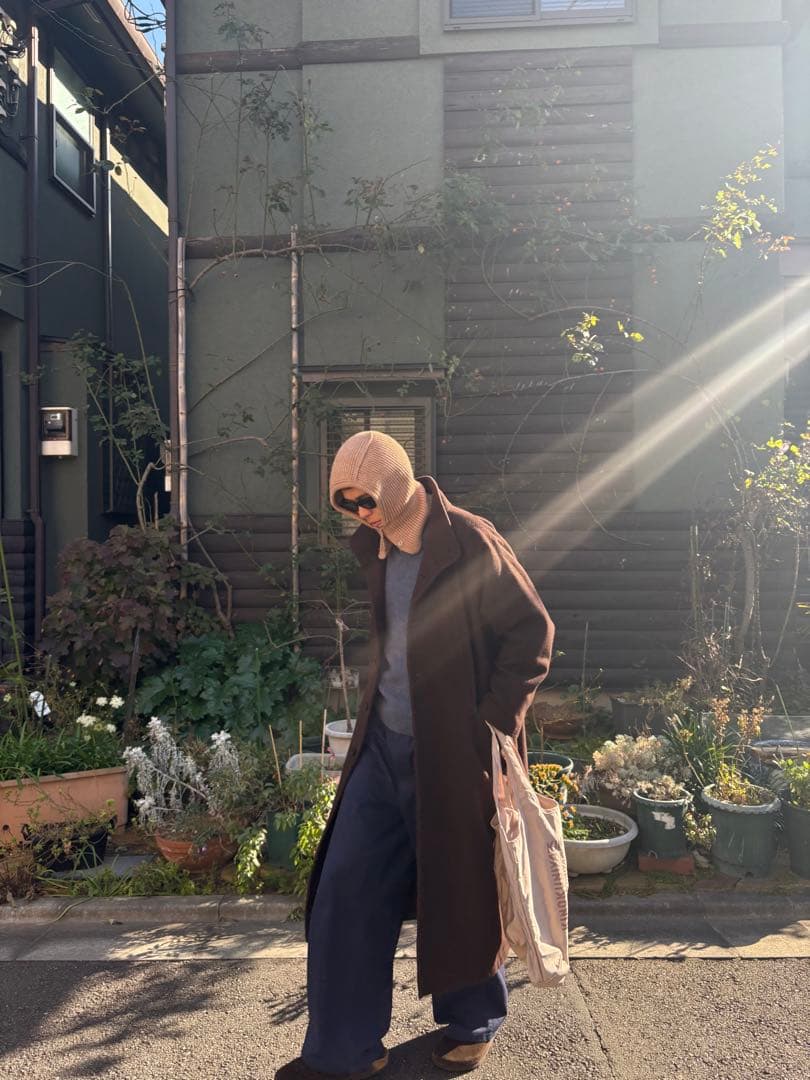 ジャケット・アウター BASISBROEK / Stand Collar Wool Long Coat