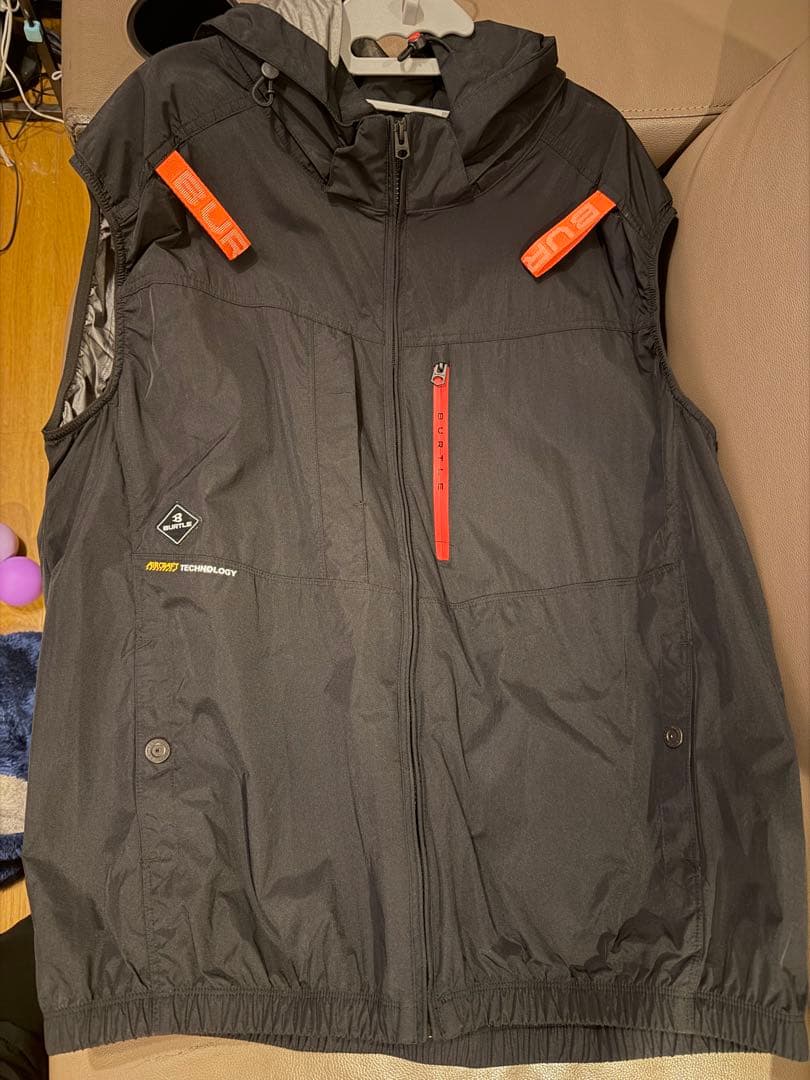 【新品】BURTLE 空調服 3XL ブラック　24Vバッテリーファンセット