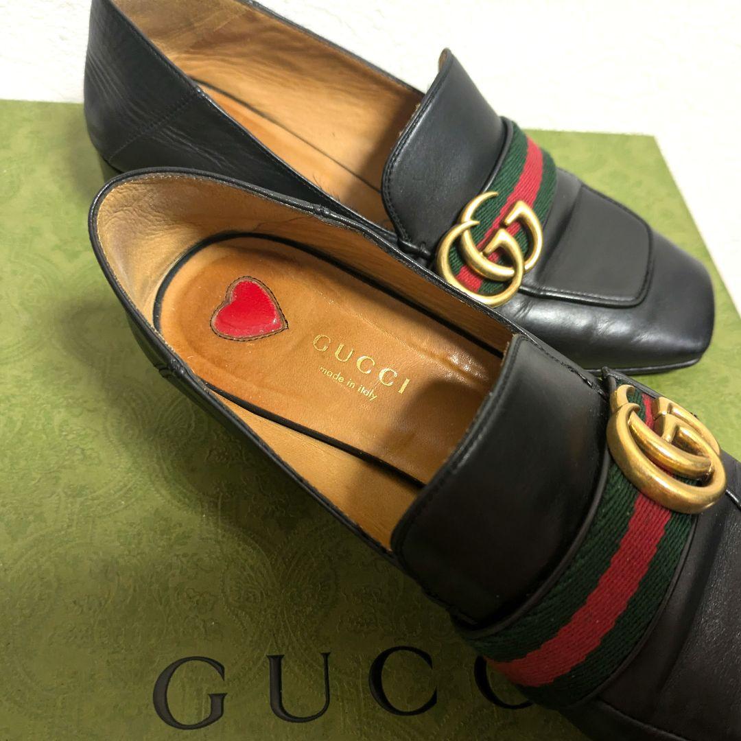 GUCCI　パンプス　マーモント　黒　35 1/2