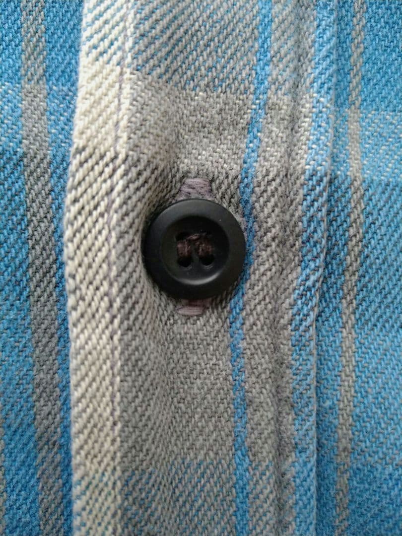 ウエアハウス ネルシャツ フランネルシャツ ブルー チェック サイズ44 XL