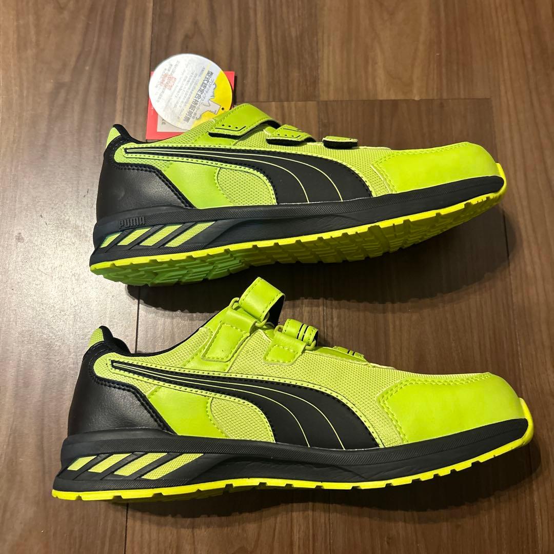PUMA 蛍光イエロー 安全靴 ベルクロ