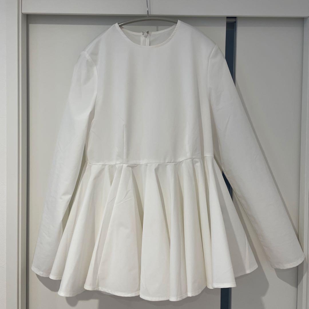 【Water-Repellent】maré マレ ぺプラムブラウス