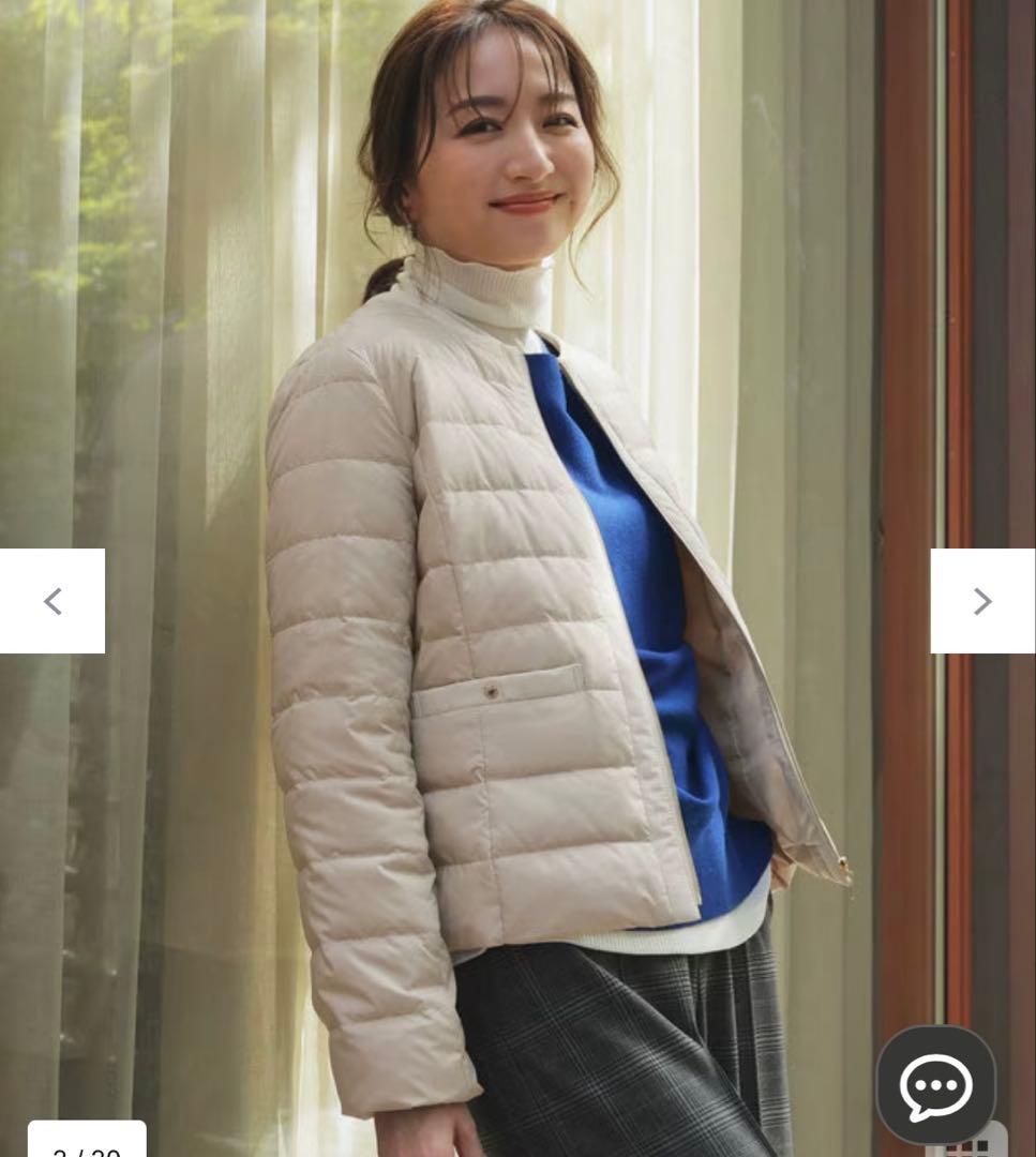 ベージュ ダウンジャケット XSサイズ　anysis